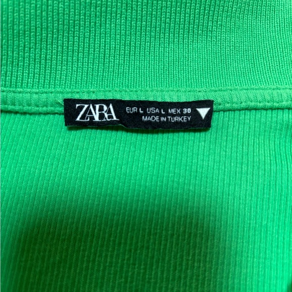 Zara Green Polo Collar Dress - Picture 5 of 5